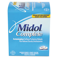 Menstrual Complete Caplets,
Two-Pack, 30 Packs/Box -
REFILL,MIDOL,TABLET,30/BX