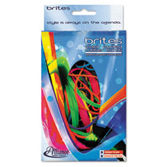 Brites Pic Pac Rubber Bands, Blue/Orange/Yellow/Lime/Purple