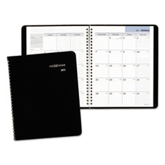 Monthly Planner, 6 7/8 x 8 3/4, Black -