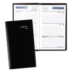 Weekly Pocket Planner, 3 1/2
x 6 3/16, Black -
BOOK,WKLY,3-1/2X6-3/16,BK
