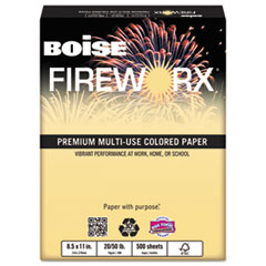 FIREWORX Colored Paper, 20lb, 8-1/2 x 11, Boomin&#39; Buff, 500