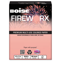 FIREWORX Colored Paper, 20lb, 8-1/2 x 11, Jammin&#39; Salmon,