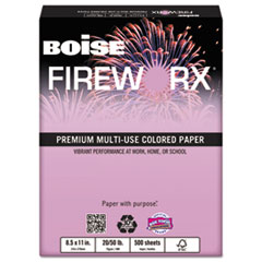 FIREWORX Colored Paper, 20lb, 8-1/2 x 11, Echo Orchid, 500