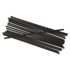 Unwrapped Stir-Straws, 5
1/4&quot;, Black, 1000/Pack -
COCKTAIL UNWRPD STRW 5.25IN
STIR BLA 10/1000