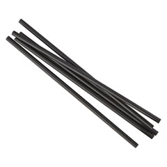 Jumbo Straws, 7 3/4&quot;,
Plastic, Black, 250/Pack -
JUMBO UNWRPD STRW 7.75IN
SIPPER BLA 50/250