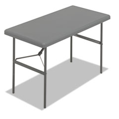 IndestrucTable TOO 1200
Series Resin Folding Table,
48w x 24d x 29h, Charcoal -
TABLE,FOLD 24&quot;DX48&quot;W,CC