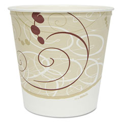 Grease Resistant Double
Wrapped Paper Bucket, 165 oz,
White - POLYSTY FOOD BKT LID
165OZ DISC WHI 100