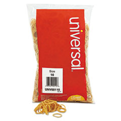 Rubber Bands, Size 10, 1-1/4 x 1/16, 3400 Bands/1lb Pack -