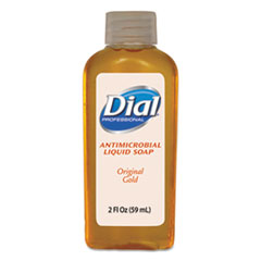 Gold Antimicrobial Soap,
Floral Fragrance, 2oz Bottle
- DIAL LIQUID SOAP GOLD48/2 OZ