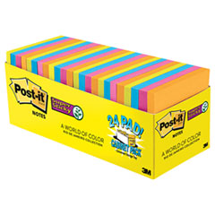 Super Sticky Notes Cabinet
Pack, 3 x 3, Asst. Jewel Pop
Colors - PAD,NOTE,3X3,JEWL
POP,AST