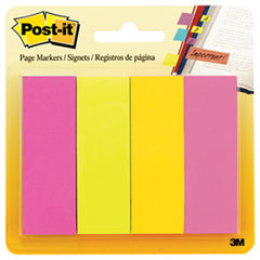 Page Markers, Ultra Colors, Four Pads of 50 Strips Each -