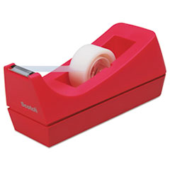Desktop Tape Dispenser, 1&quot; Core, Weighted Non-Skid Base,