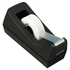 Desktop Tape Dispenser, 1&quot;
core, Weighted Non-Skid Base,
Black - DISPENSER,TAPE,DESK,BK