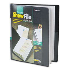 ShowFile Display Book
w/Custom Cover Pocket, 12
Letter-Size Sleeves, Black -
BNDR,SHWFLE,12PCKTS,BK
