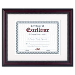 Prestige Document Frame,
Matted w/Certificate,
Rosewood/Black, 11 x 14&quot; -
FRAME,11X14,PRESTIGE,RSWD