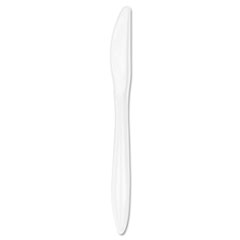 Style Setter Mediumweight Plastic Knives, White -