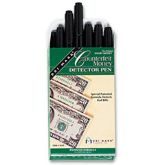 Smart Money Counterfeit Bill
Detector Pen for Use w/U.S.
Currency, Dozen -
PEN,DETECTR,COUNTRFEIT,DZ