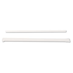 Jumbo Straws, 7 3/4&quot;,
Plastic, Translucent - JUMBO
STRW 7.75IN PPR WRPD TRANS
4/500