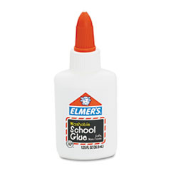 Washable School Glue, 1.25
oz, Liquid -
GLUE,WASHABLE,SCHL,1.25OZ