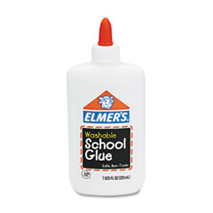 Washable School Glue, 7.62
oz, Liquid -
GLUE,WASHBLE,SCHL,7 5/8OZ