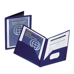 ViewFolio Polypropylene
Portfolio, 50-Sheet Capacity,
Blue/Clear - PORTFOLIO,VIEW
2PCKT,BE