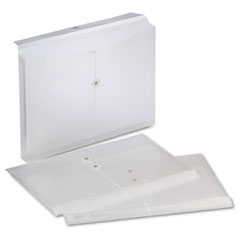 Expandable Poly String &amp; Button Booklet Envelope,