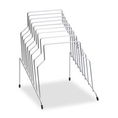 Step File, Eight Sections,
Wire, 10 1/8 x 12 1/8 x 11
7/8, Silver - RACK,8
TIER,10W,WIRE,SV