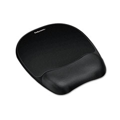 Mouse Pad w/Wrist Rest, Nonskid Back, 8 x 9-1/4,