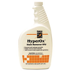 HyperOx Stain Remover RTU, 32
oz. Bottle - FRANKLIN HYPEROX
RTU12/32 OZ PER CASE