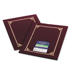 Certificate/Document Cover,
12-1/2 x 9-3/4, Burgundy,
6/Pack - COVER,DOCUMENT
COVER,BY