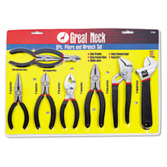 8-Piece Steel Pliers and
Wrench Tool Set - C-GREAT
NECK HANDHLD TOOL ALL STEEL
RBR GRIP 6/MAS