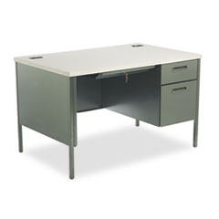 Metro Classic Right Pedestal
Desk, 48w x 30d x 29-1/2h,
Gray Patterned/Charcoal -
DESK,SNGLPED,48X30,CC/GY