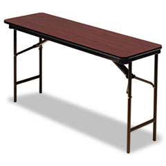 Premium Wood Laminate Folding
Table, Rectangular, 60w x 18d
x 29h, Mahogany -
TABLE,18X60,FOLDING,MAH