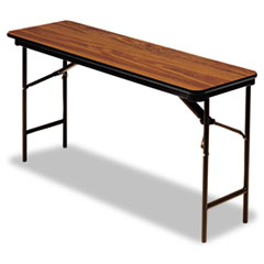 Premium Wood Laminate Folding Table, Rectangular, 72w x 18d