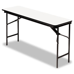 Premium Wood Laminate Folding
Table, Rectangular, 72w x 18d
x 29h, Gray -
TABLE,18X72,FOLDING,GY