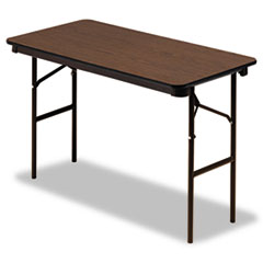 Economy Wood Laminate Folding Table, Rectangular, 48w x