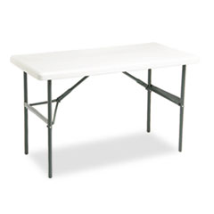 IndestrucTable TOO 1200
Series Resin Folding Table,
48w x 24d x 29h, Platinum -
TABLE,FOLD 24&quot;DX48&quot;W,PM