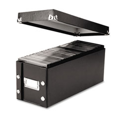 CD Storage Box, Holds 60
Slim/30 Std. Cases -
STORAGE,BOX,CD,SNPNSTR,BK