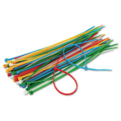 Cable Ties, 6-3/8 Length,
Assorted Colors -
ORGANIZER,CABLE TIES,50