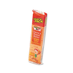 Sandwich Crackers, Cheese &amp;
Peanut Butter, 8-Piece Snack
Pack, 12/Box -
FOOD,CRCKR,CHES/PNTBR