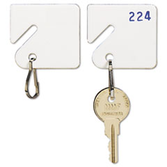 Slotted Rack Key Tags,
Plastic, 1 1/2 x 1 1/2,
White, 20/Pack -
TAG,RACK,KEY,20/PK,WE