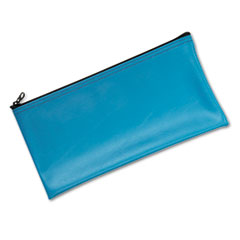 Leatherette Zippered Wallet,
Leather-Like Vinyl, 11w x 6h,
Marine Blue -
BAG,ZIPPER,BANK,VINYL,BE