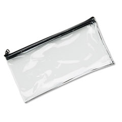 Leatherette Zippered Wallet, Leather-Like Vinyl, 11w x 6h,