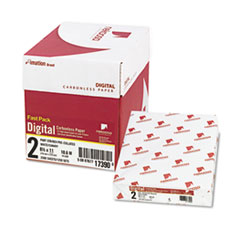 Fast Pack Digital Carbonless
Paper, 8-1/2 x 11,
White/Canary -
PAPER,CARBONLESS 2PT W/C