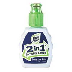 2-In-1 Correction Combo, 22 ml Bottle, White -