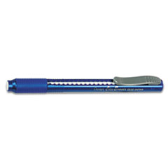 Clic Eraser Pencil-Style Grip Eraser, Blue -