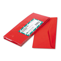 Colored Envelope,
Traditional, #10, Red,
25/Pack -
ENVELOPE,REG,#10,RD,25/PK