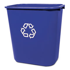 Medium Deskside Recycling
Container, Rectangular,
Plastic, 28 1/8qt, Blue -
C-DESKSD RECYC CNTNR MED 28
1/8 QT RECY SYMBL BL