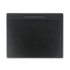 Wood Tone Desk Pad, Black, 24 x 19 - WOOD PANEL DESK PAD