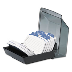 Petite Covered Tray Card File
Holds 250 2 1/4 x 4 Cards,
Black -
FILE,CRD,CVR,PTITE,250CRD